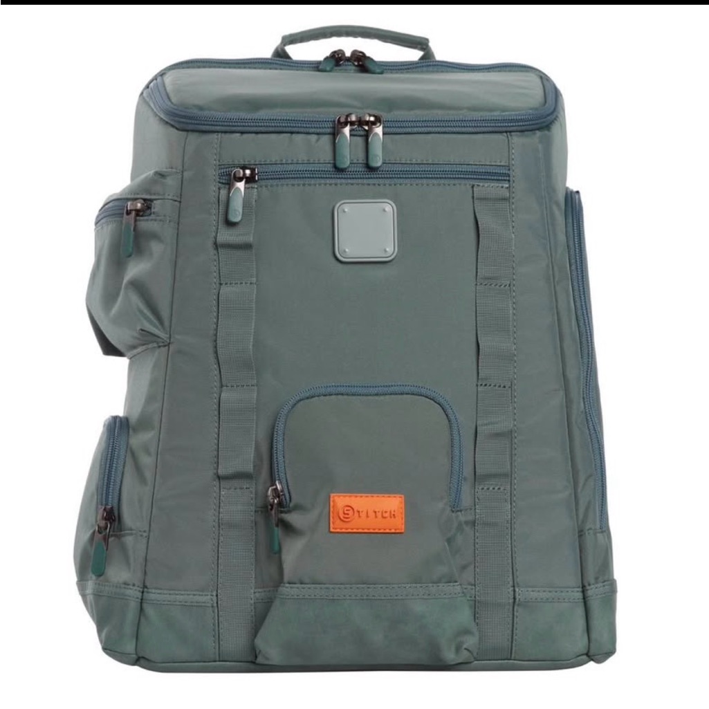 Birdies Men's Cooler/Backpack In Sage Green With Leather Accent